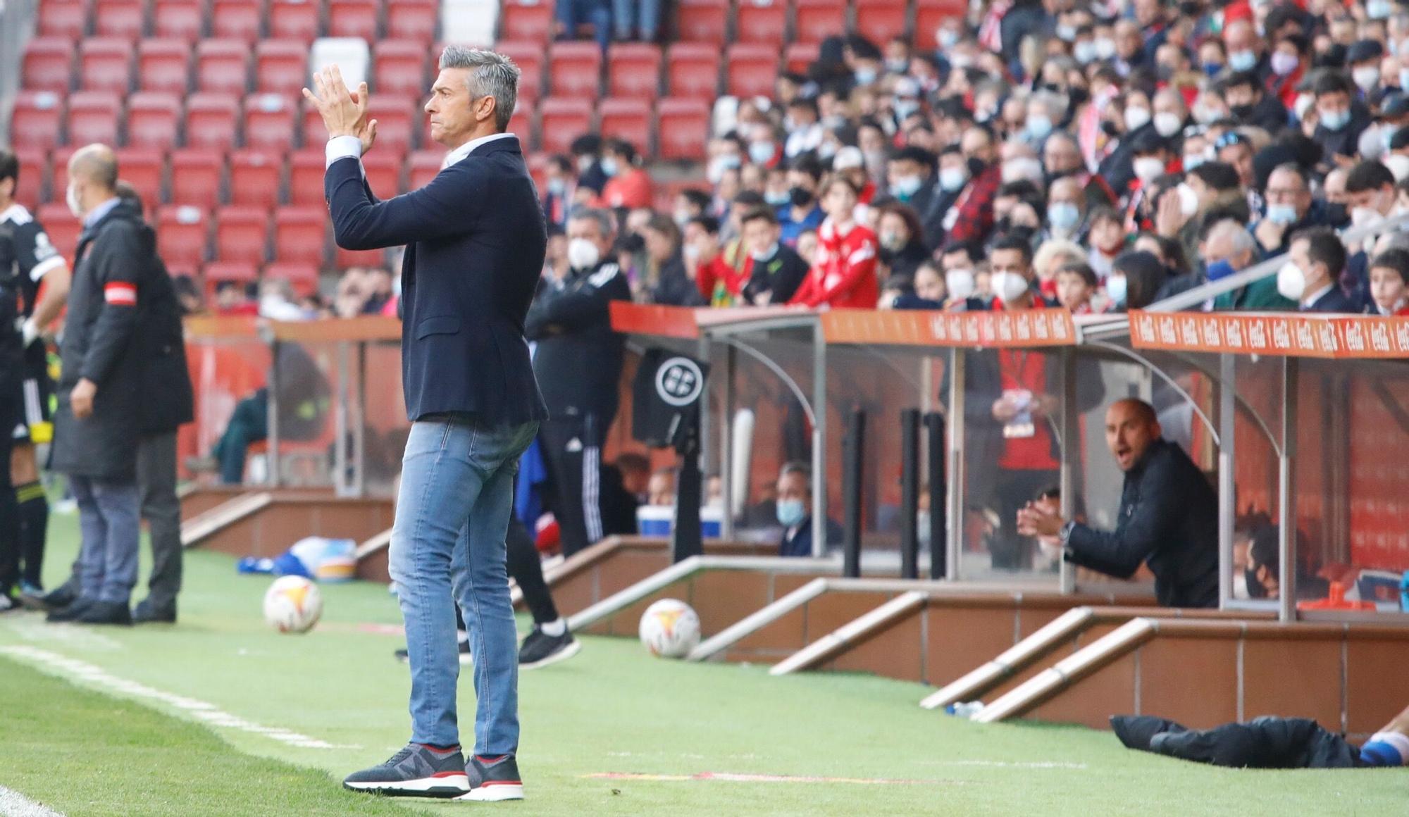 Sporting - Zaragoza, en imágenes