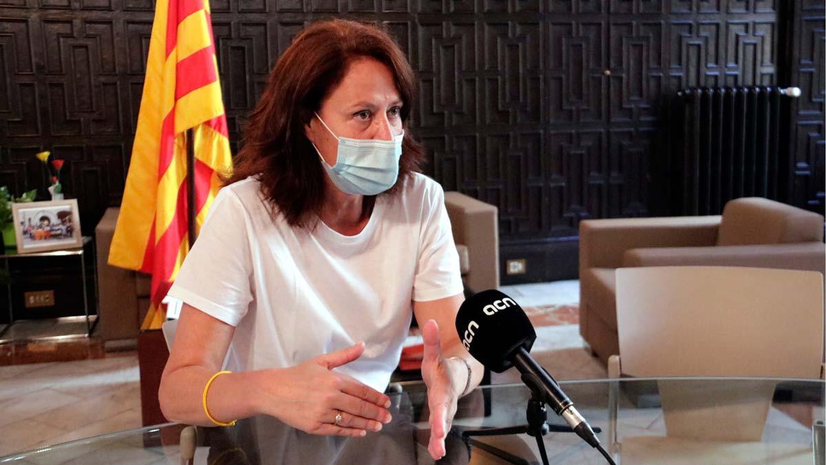 La alcaldesa Marta Madrenas habla sobra la limitación de pisos turísticos en el centro de Girona