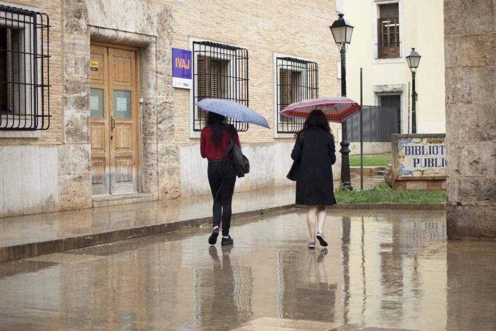 Alerta amarilla en Valencia por fuertes luvias