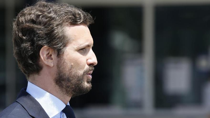 El presidente del PP, Pablo Casado