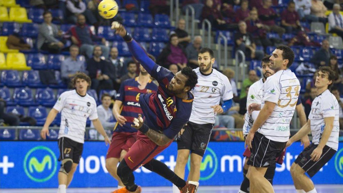 Visita del Teucro al Palau Blaugrana en su última campaña en la élite.