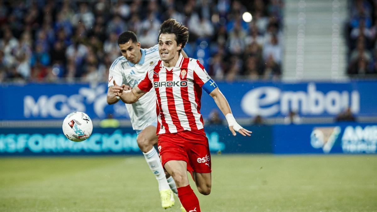 Así fue el partido entre el Sporting y el Zaragoza