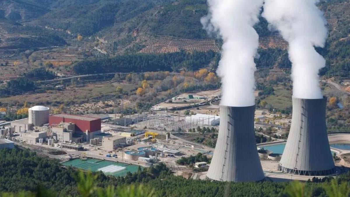 Imagen aérea de la central nuclear de Cofrentes