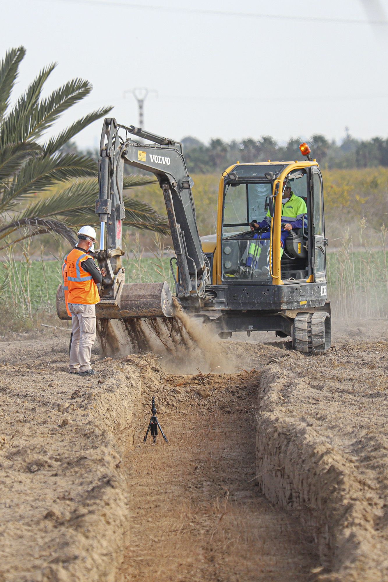 Excavaciones en el campo de concentración de Albatera para localizar una fosa común