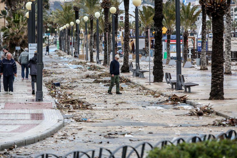 Consecuencias del temporal en Altea y l'Albir