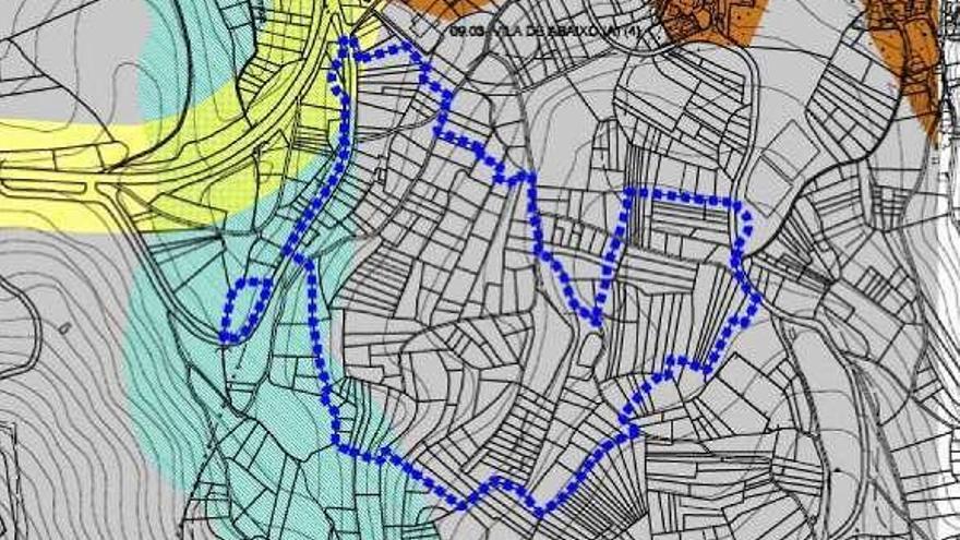 Área de delimitación en el Monte Mocín. // FdV