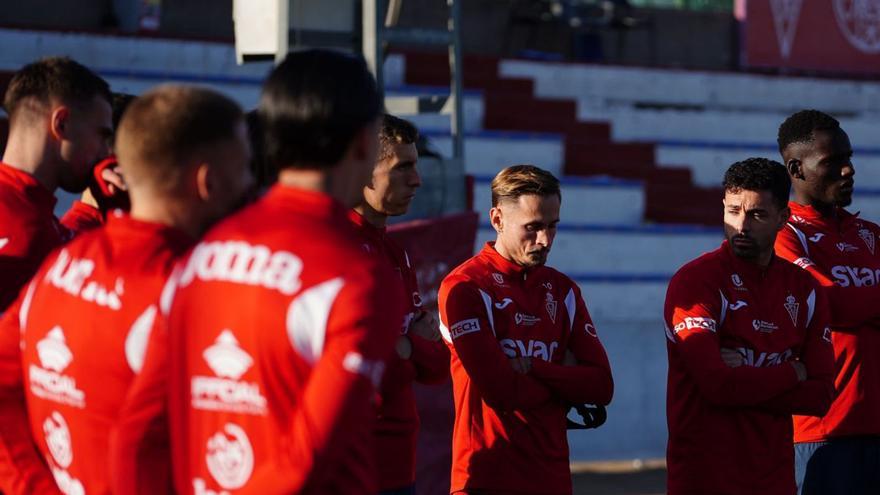 Entrenamiento del Real Murcia antes de enfrentarse al Sanluqueño. | PRENSA REAL MURCIA