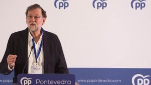 El expresidente del Gobierno Mariano Rajoy en la clausura del congreso del PP.