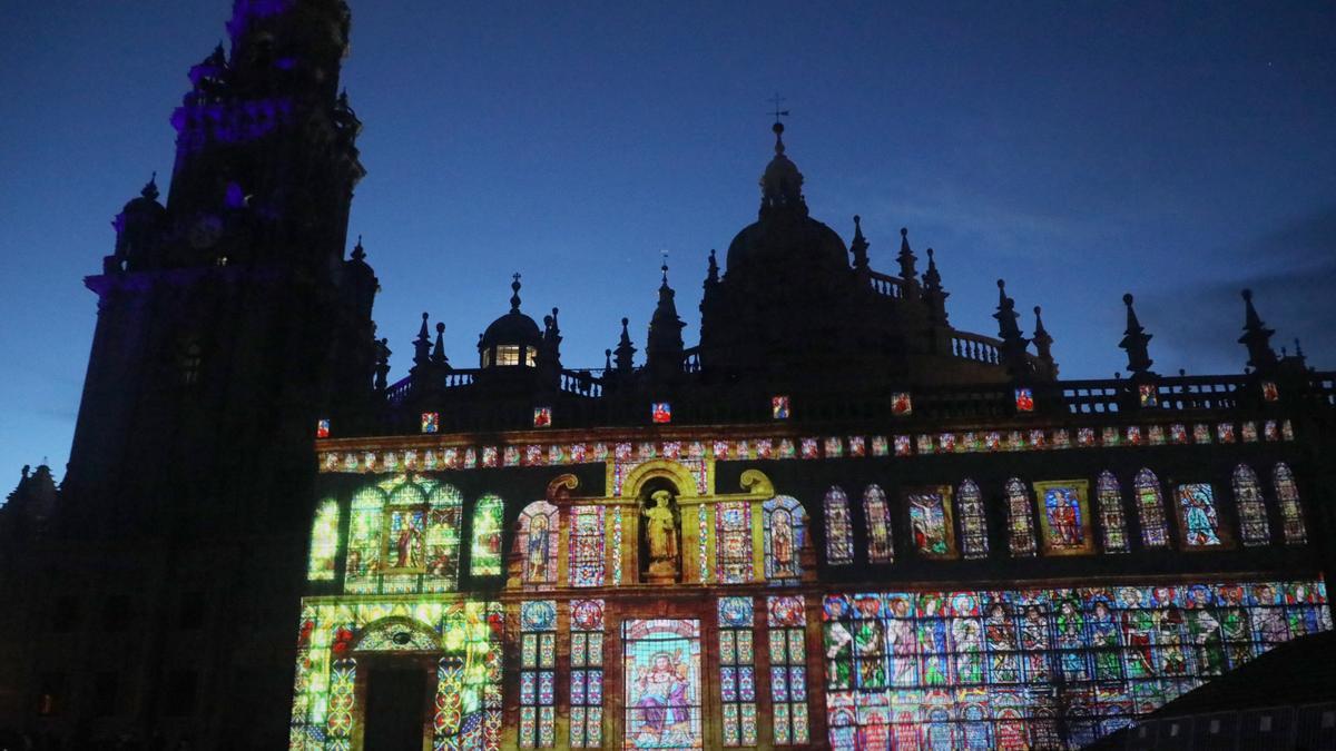 Apertura da Porta Santa en Santiago de Compostela con motivo da inauguración do Ano Santo Xacobeo 2021, que se está a celebrar tamén durante todo o 2022 por mor das circunstancias excepcionais provocadas pola pandemia.