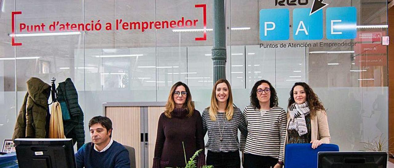 En la imagen, punto de atención de emprendedores del ayuntamiento de Palma.