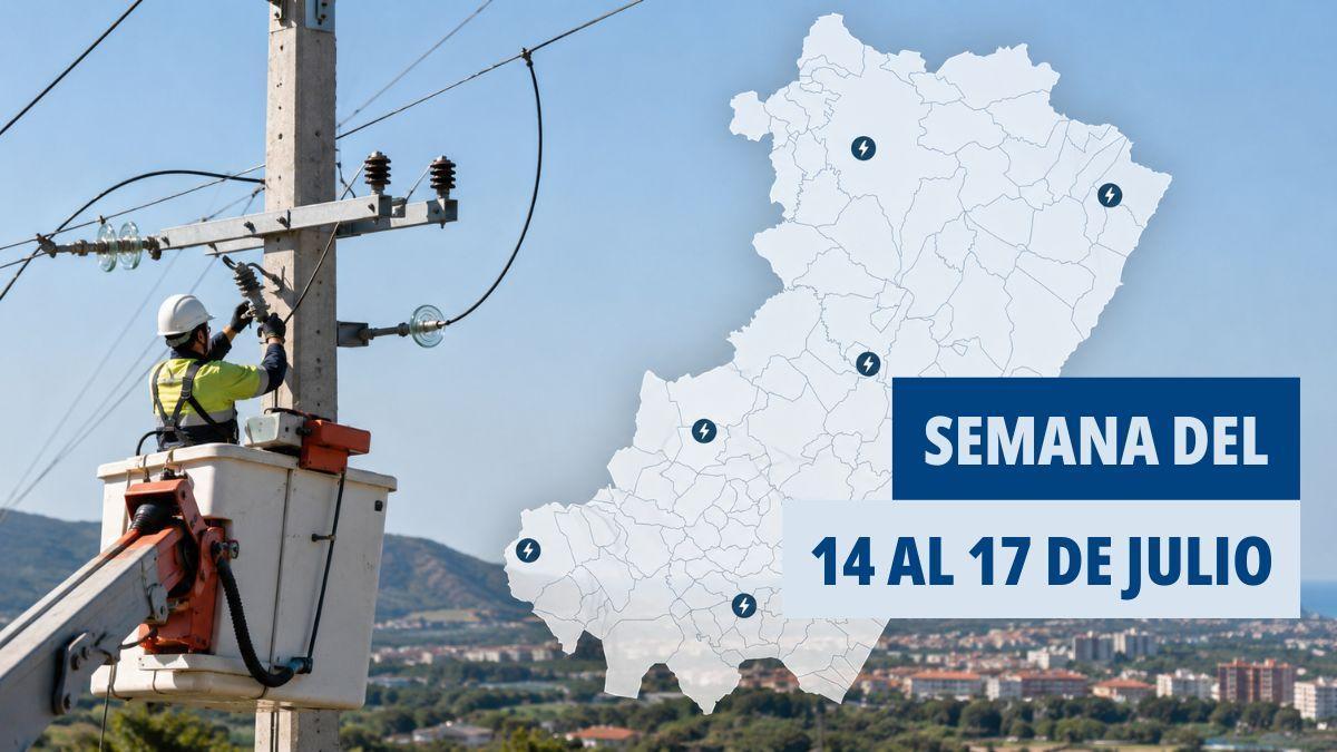 Cortes de luz programados esta semana por la provincia de Castellón.