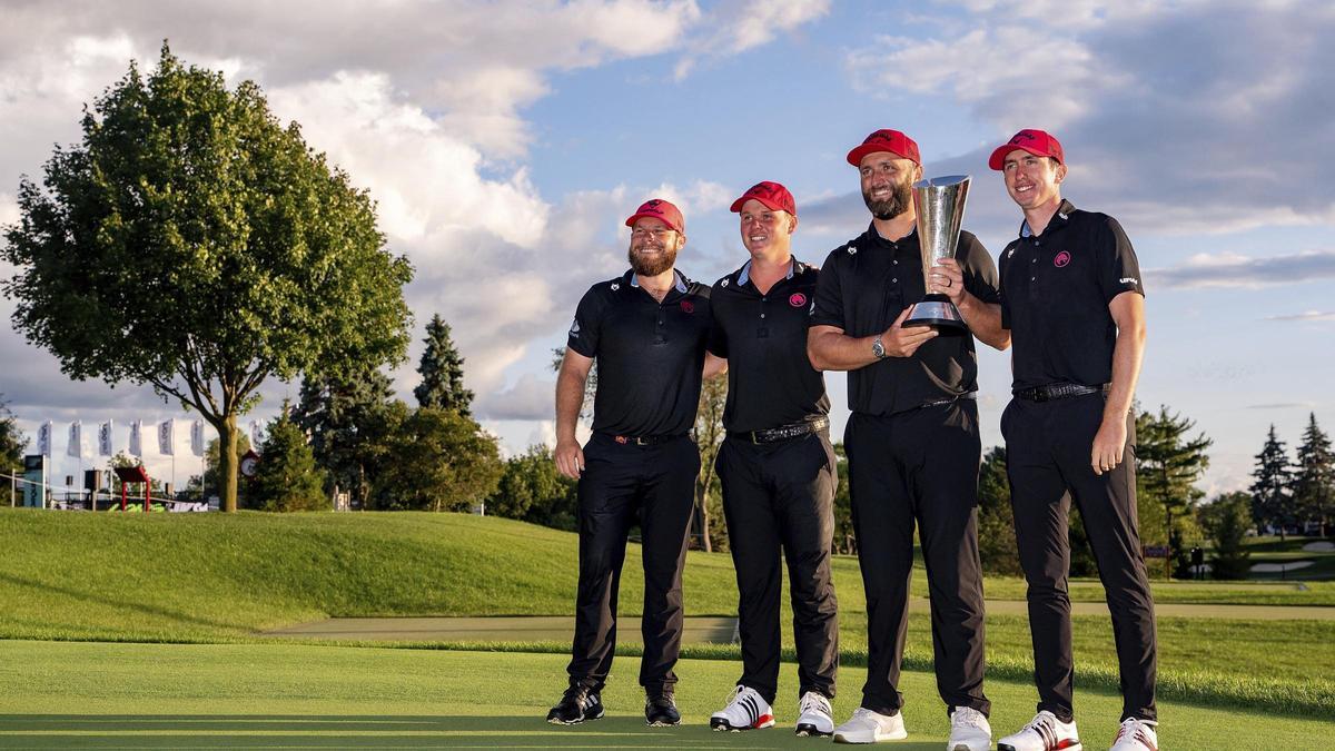 Jon Rahm, Tyrrell Hatton, Caleb Surratt y Tom McKibbin, con el título de Legion XIII