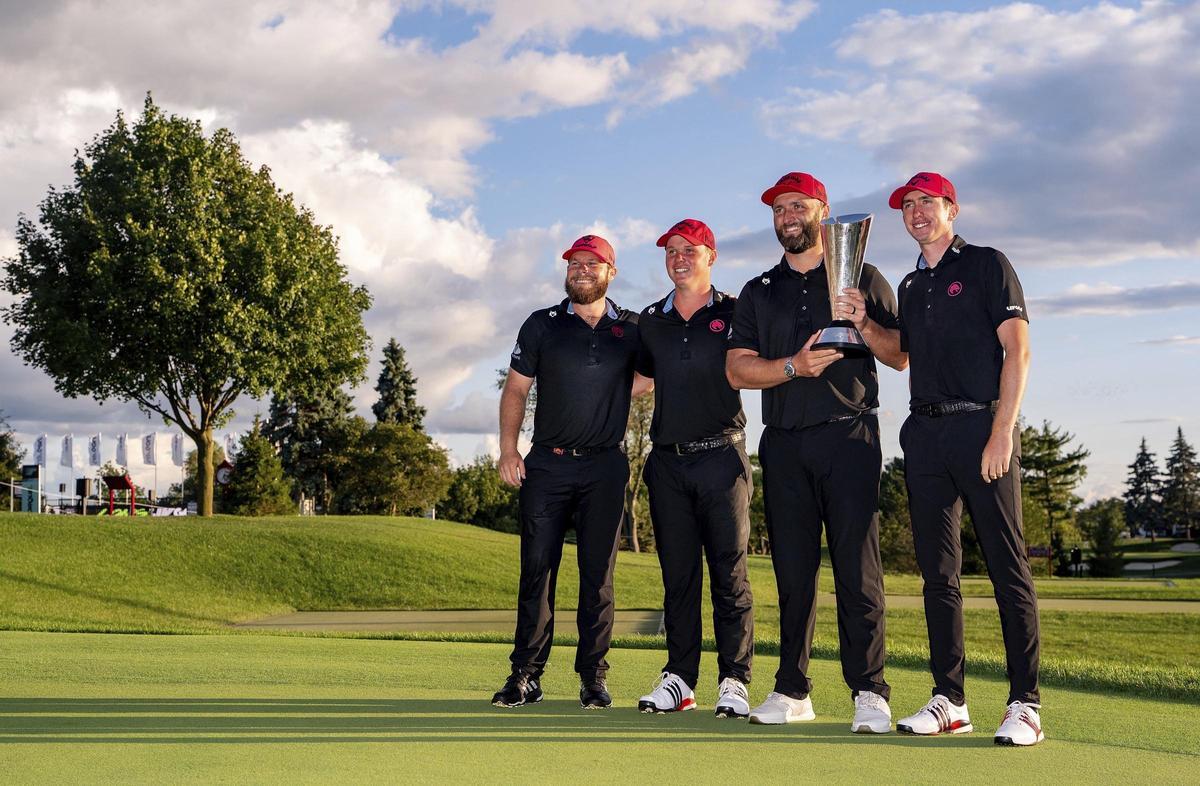 Jon Rahm, Tyrrell Hatton, Caleb Surratt y Tom McKibbin, con el título de Legion XIII