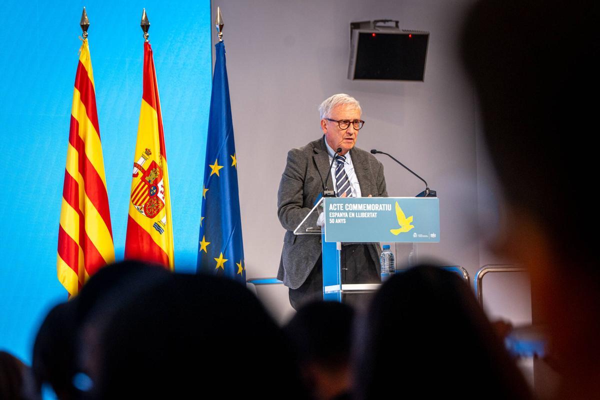 Barcelona 03/12/2025 Política. Carlos Prieto y Pilar Díaz protagonizan el acto por el Día de la Constitución en Barcelona: ‘Día de la Constitución: 50 años de España en libertad’. AUTOR: MANU MITRU