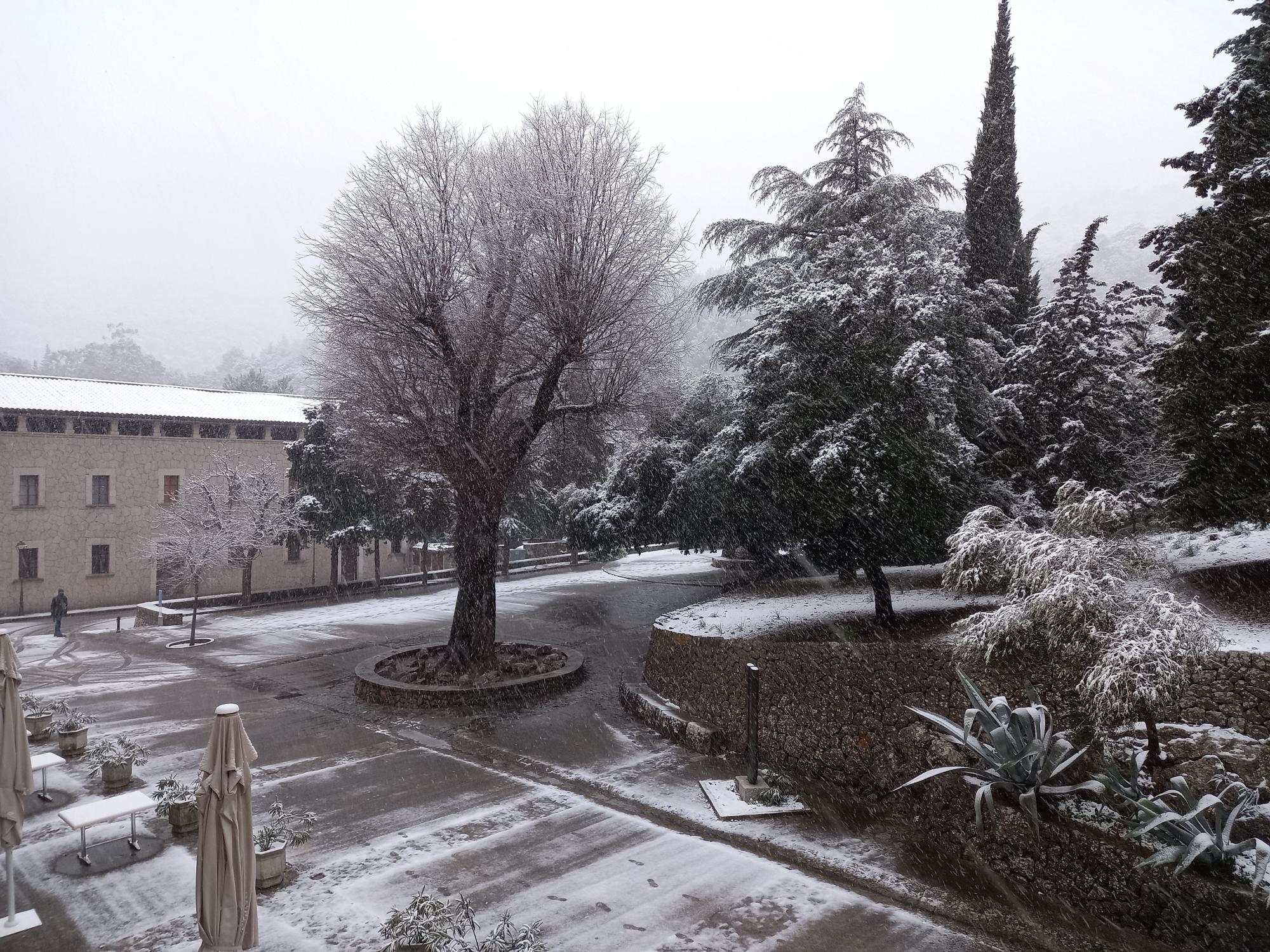 La nieve vuelve a Mallorca