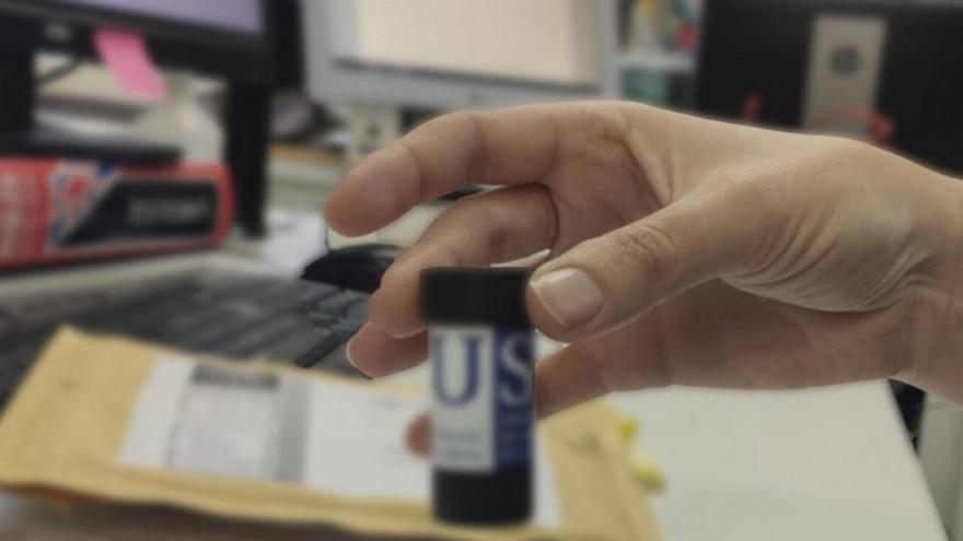 Medidor de gas radón de la Universidade de Santiago.