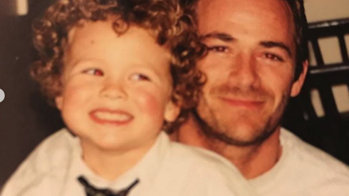 Luke Perry y su hijo Jack