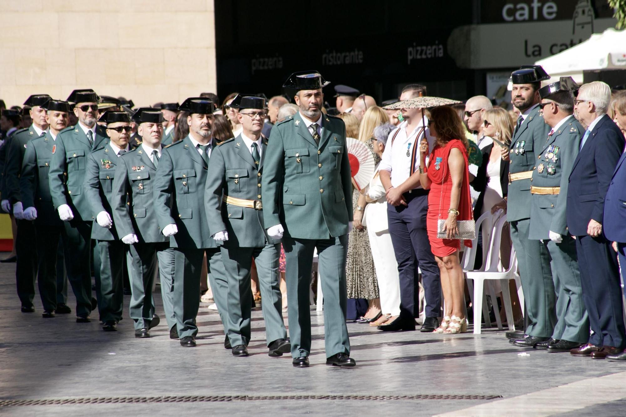 Celebración de la Festividad de la Virgen del Pilar, patrona de la Guardia Civil, en Murcia