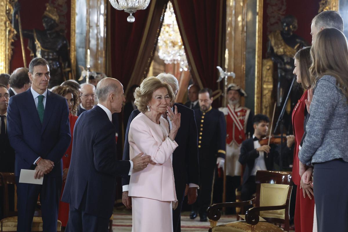 Acto en el Palacio Real por los 50 años de Monarquía. Acto en el Palacio Real por los 50 años de Monarquía.