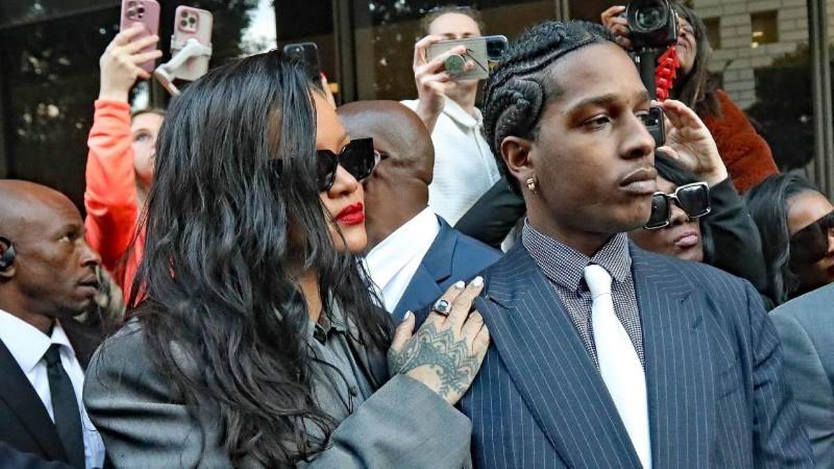 Rihanna y A$AP Rocky en el juicio del que él ha salido absuelto