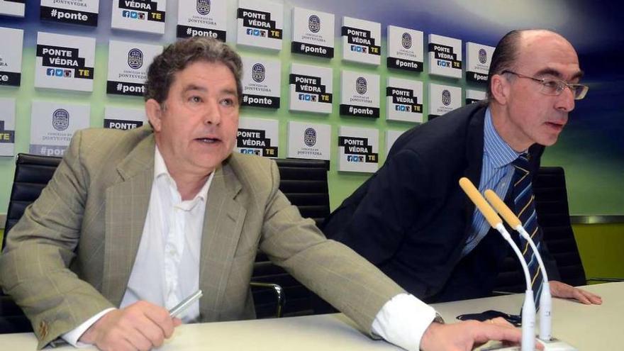 Fernández Lores y Vázquez Almuiña firmarán el convenio en los próximos días. // Rafa Vázquez