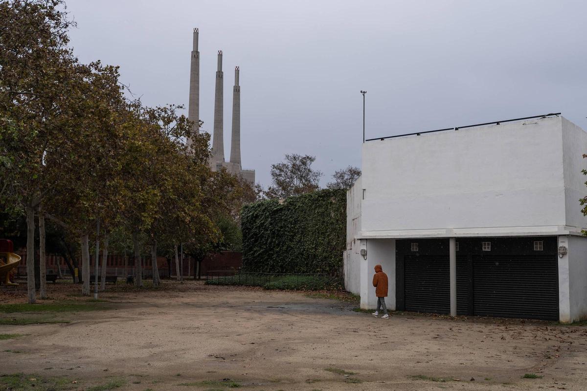 Zona que se considera inundable entre el río Besòs y las Tres Xemeneies, en Sant Adrià.