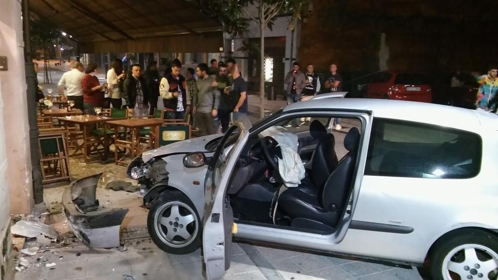 Accidente en el barrio de La Pomar