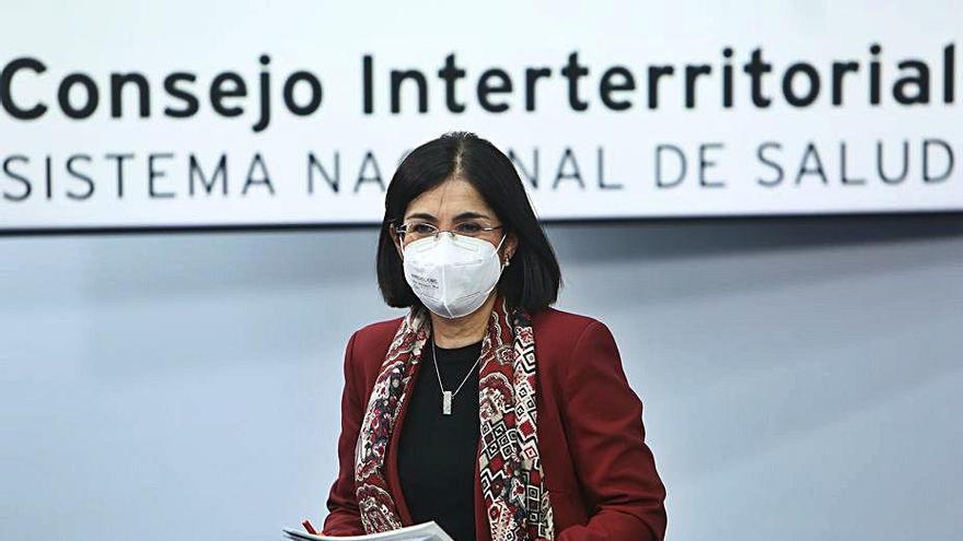 La ministra de Sanitat, Carolina Darias