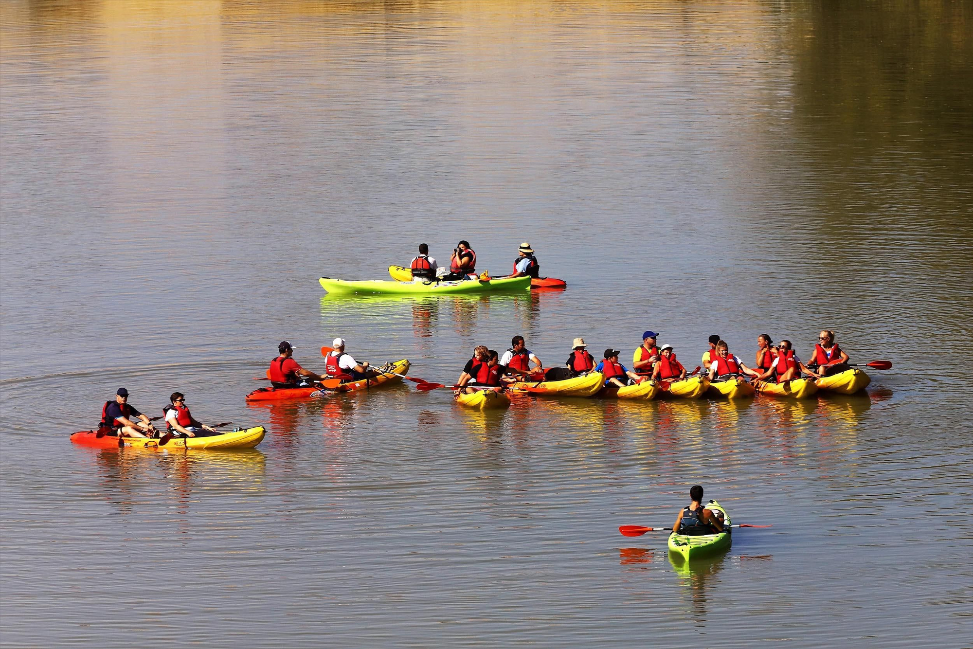Paseos en kayak por el róio Guadalquivir