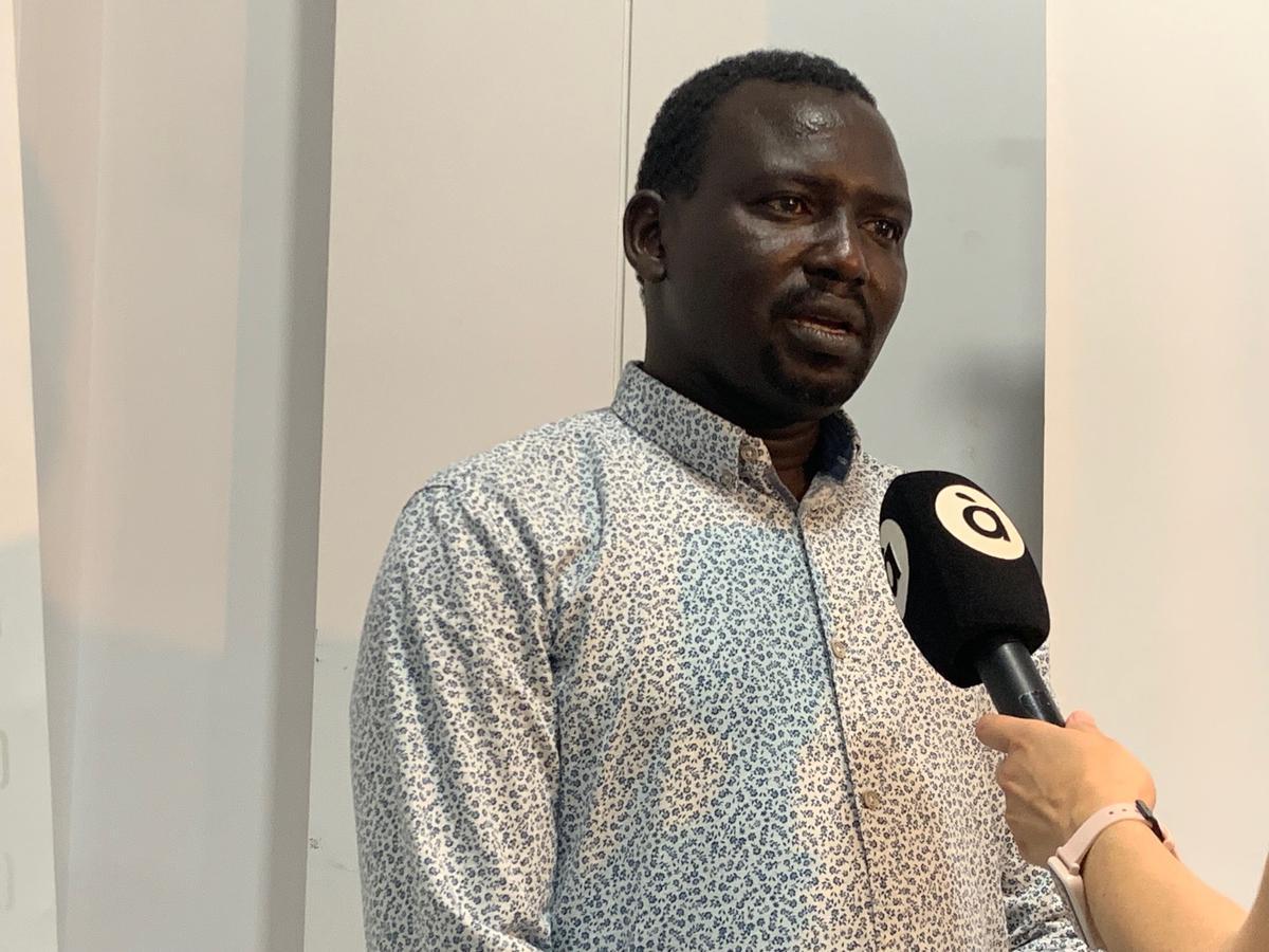 Ayoub Ibrahim Alnour, en la presentación del informe.