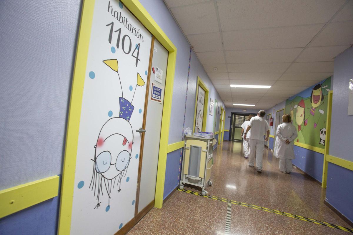 Planta de Pediatría en el Hospital de Sant Joan