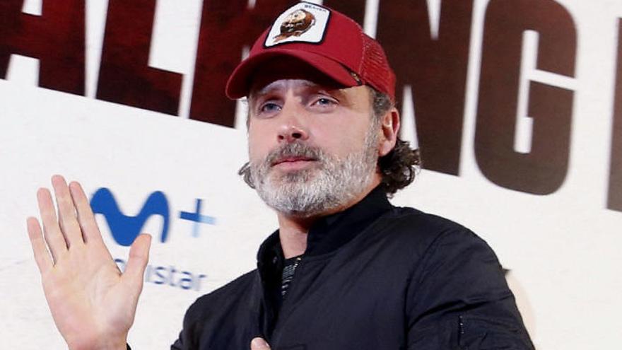 El actor Andrew Lincoln, Rick en la ficción