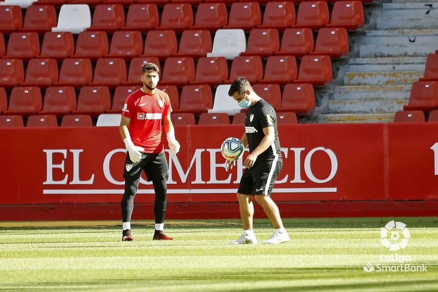 Partido del Sporting y el Málaga CF de la Liga SmartBank.