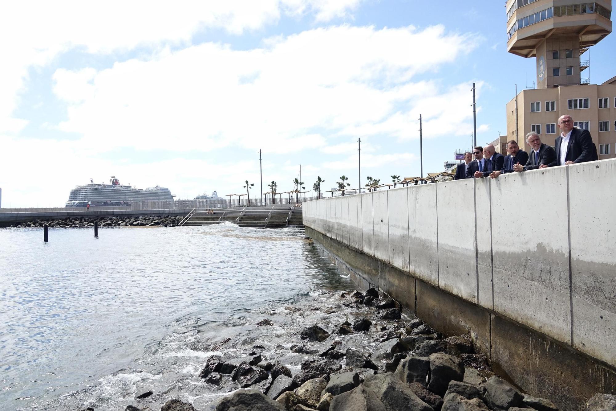 Visita del ministro Ángel Víctor Torres al Puerto de Santa Cruz