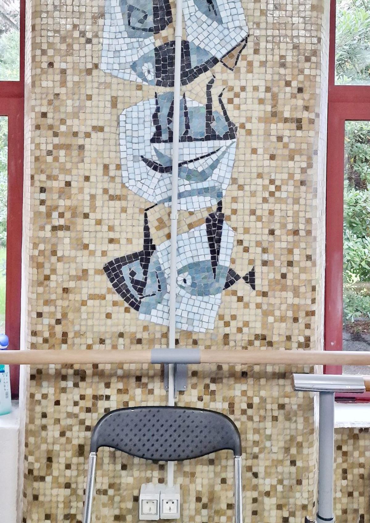 Uno de los mosaicos de la Laboral diseñados por Francisco Ferreras.
