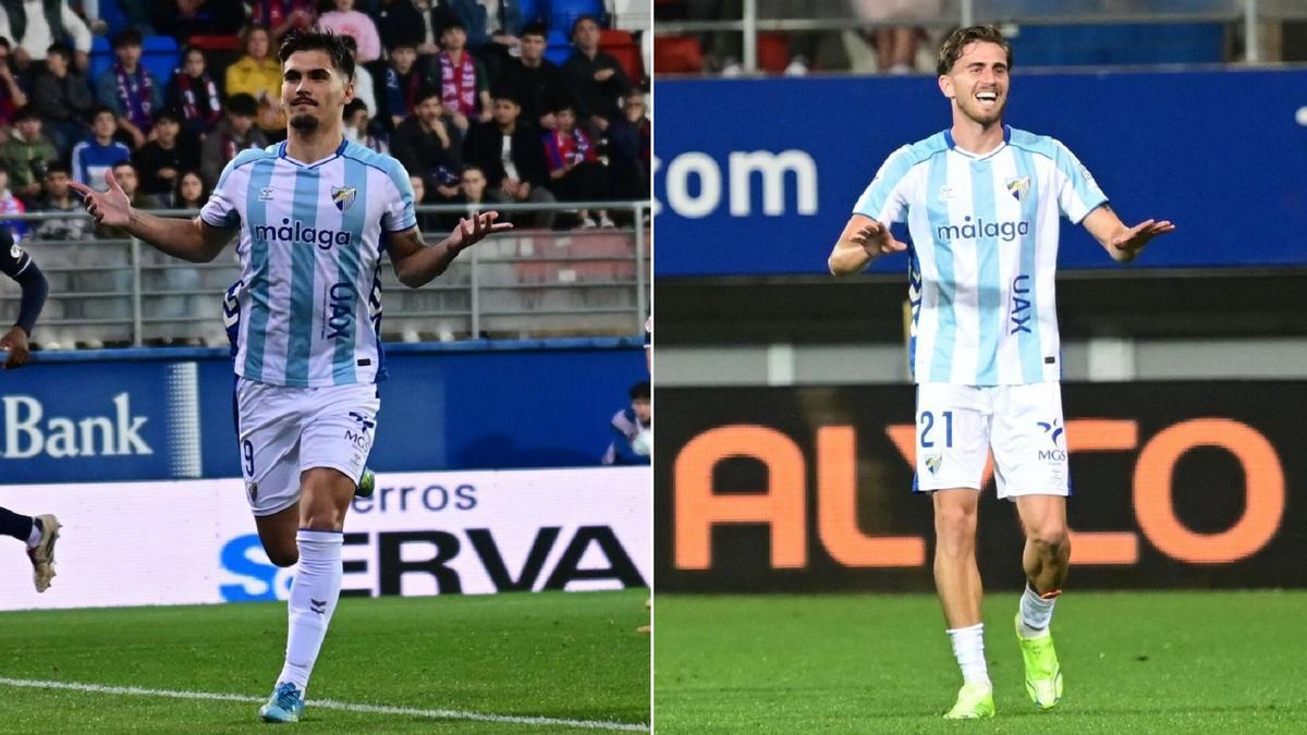 Chupe y Niño ya le han dado al Málaga CF este curso un total de 30 goles.