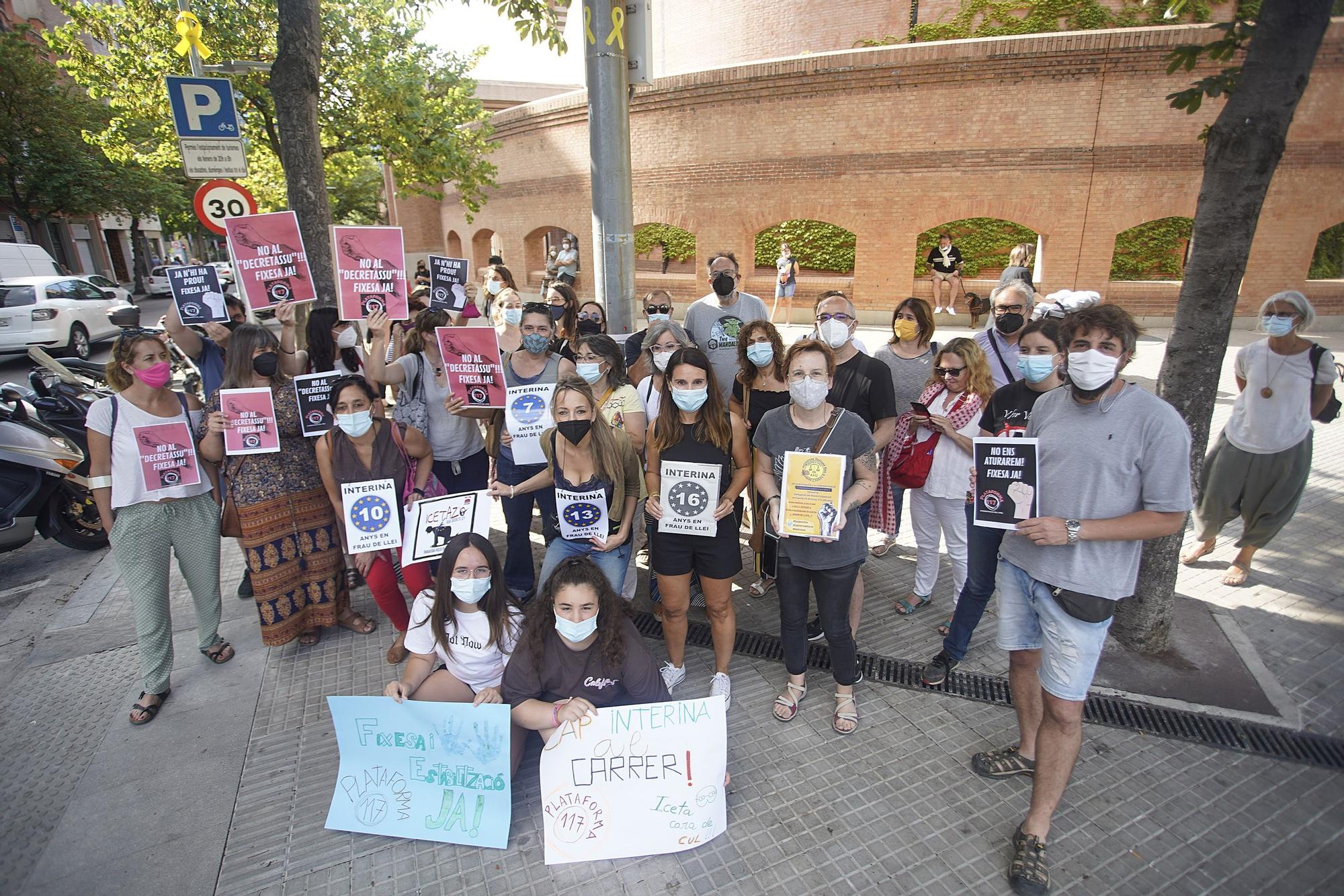 Protesta a Girona contra la llei «Iceta»