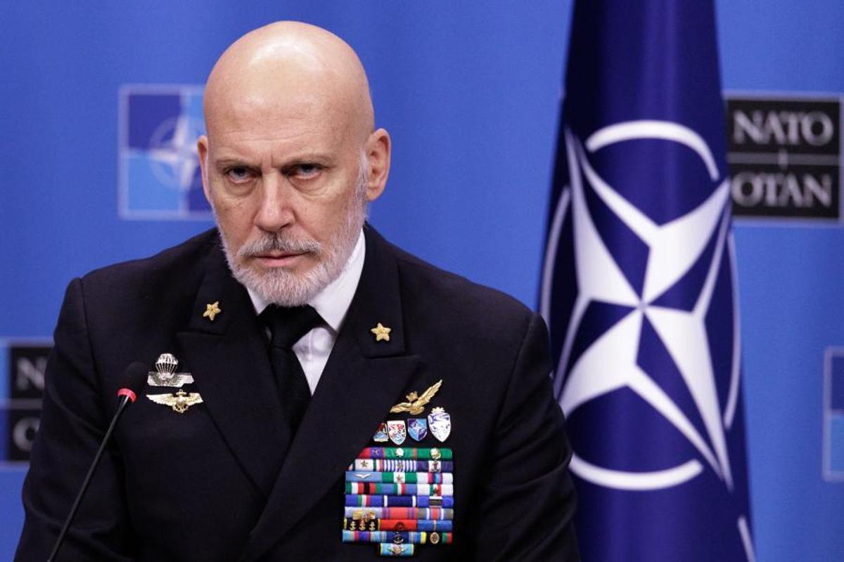 El directo del Comité Militar de la OTAN, almirante Gisuseppe Cavo Dragone.