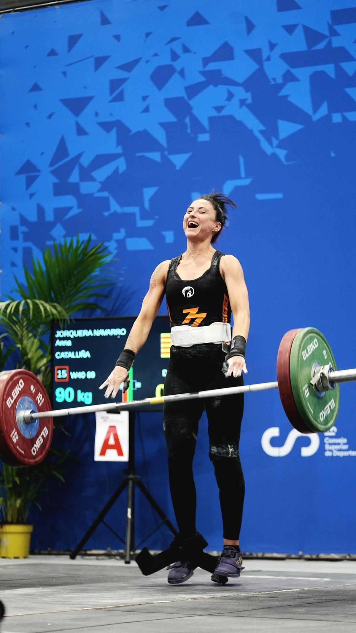 Anna Jorquera durant la competició.