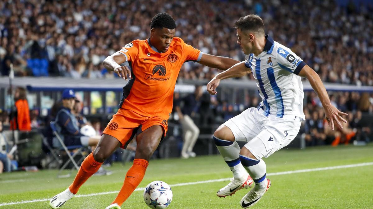 Resumen, goles y highlights del Real Sociedad 1 - 1 Inter de la Jornada 1 de la Fase de Grupos de la Champions League