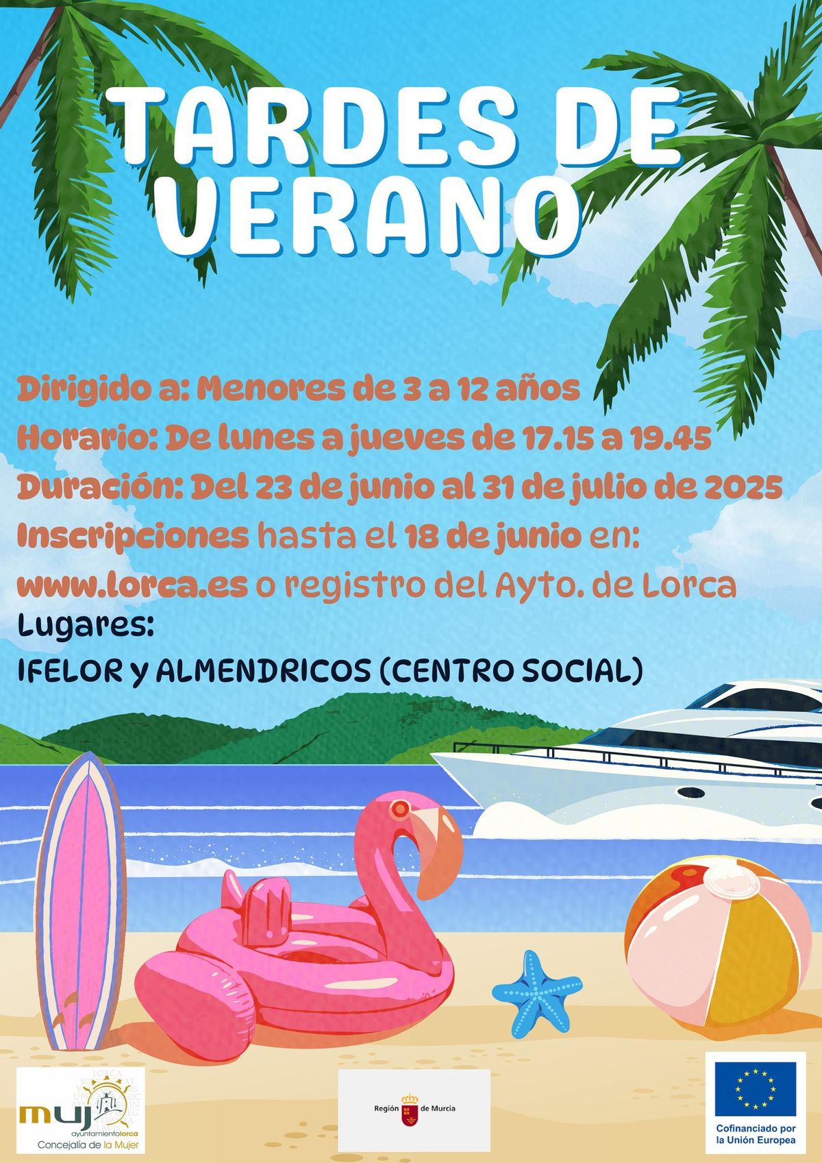 Cartel anunciador de la iniciativa 'Tardes de Verano'.
