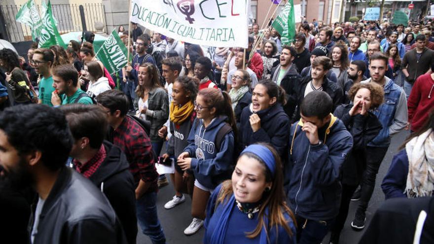 El 14% de los docentes canarios secunda la huelga contra la Lomce