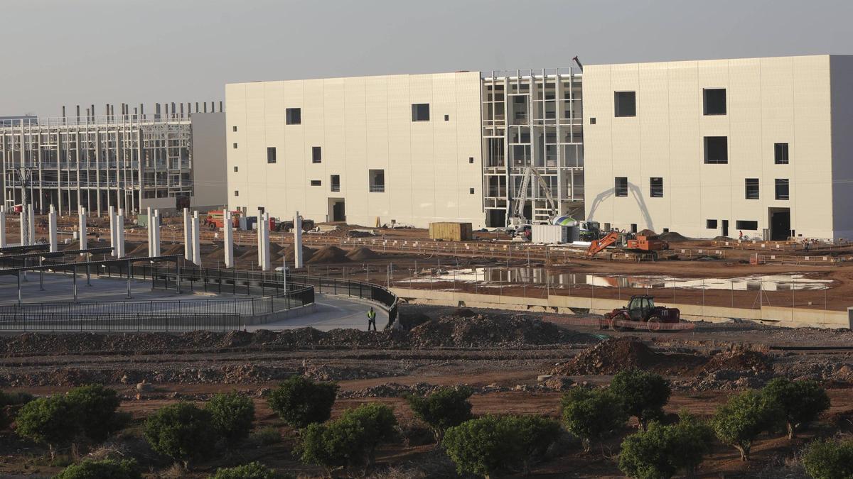 Estado de las obras de la gigagactoría de PowerCo en Sagunt.