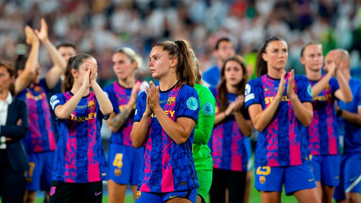 Las jugadoras del Barça agradecen el apoyo a la afición que se ha desplazado hasta Turín