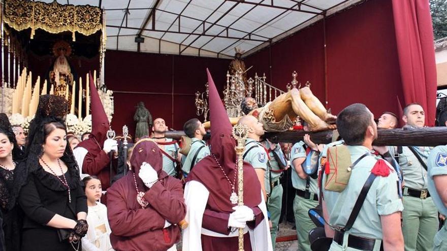 La salida procesional del Ecce Homo sólo cuenta con 143 hermanos asegurados de los más de 500 inscritos.