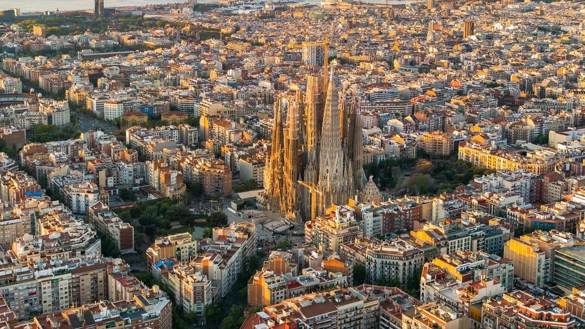 Vista àrea de Barcelona.