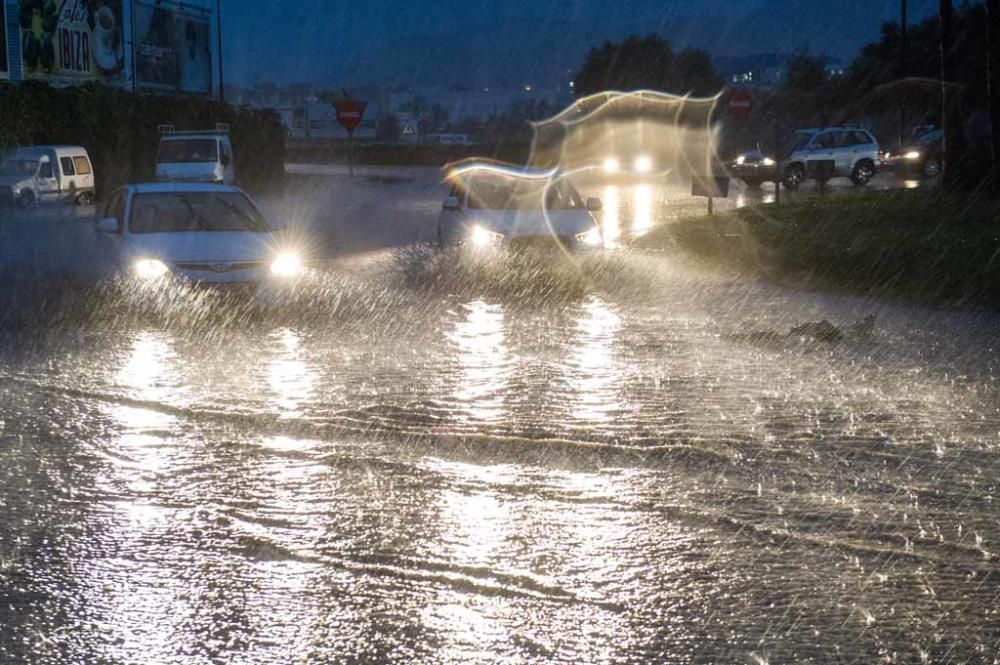 Lluvia y viento en las Pitiusas