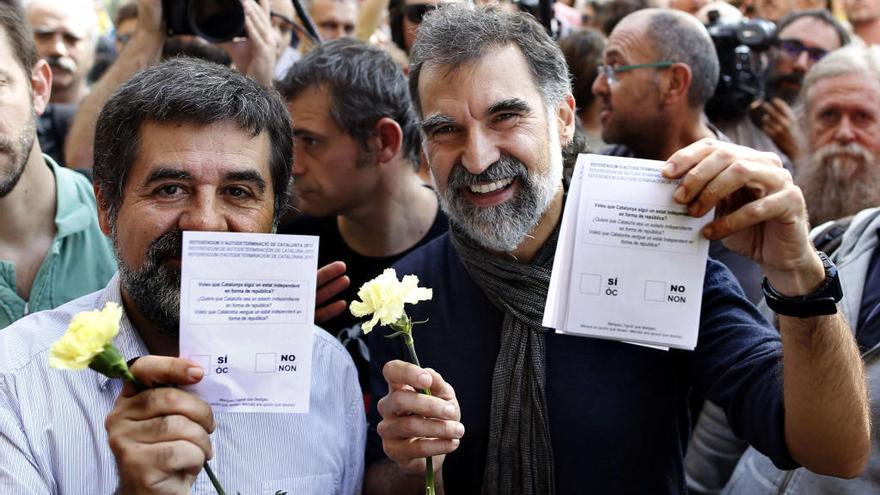 Jordi Sànchez y Jordi Cuixart.