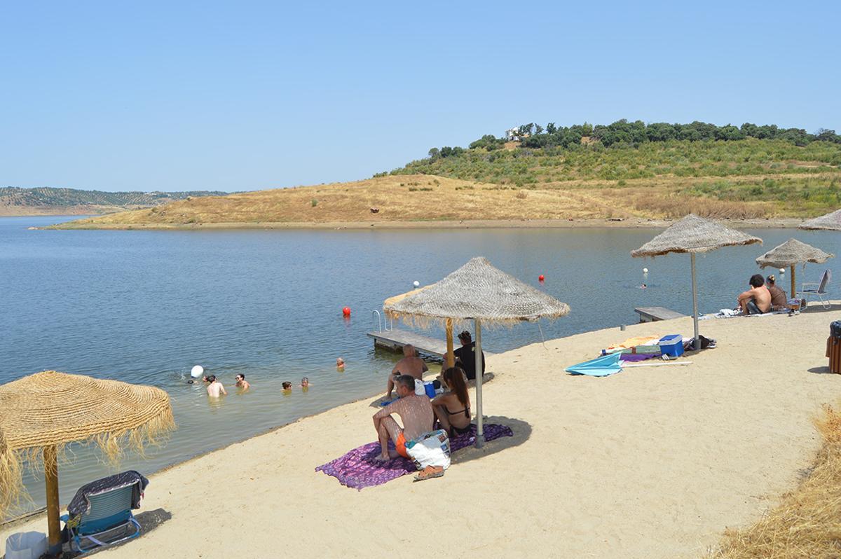 La playa de La Breña en Almodóvar del Río