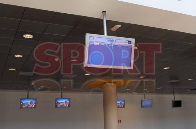 Las imágenes del Barça en el Aeropuerto de Castellón